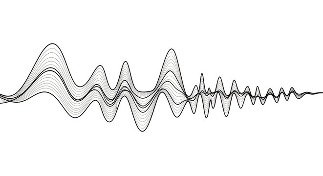 Abstract Sound Waveform Visualization