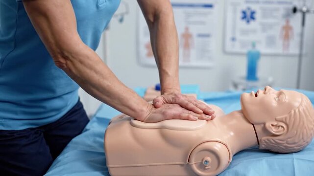 CPR Training Mannequin: Hands-on Chest Compression Practice for Emergency Response