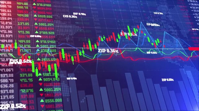 Dynamic financial candlestick chart showing market trends and fluctuations finance trading graph analysis investment finance trading graph analysis investment