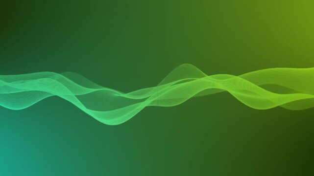 Abstract flowing waveforms on gradient background animation