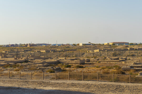 22 October 2025, Kultobe (or Kul Tobe) in Turkestan, Kazakhstan, refers to an ancient, multi-layered archaeological settlement, Complex of Khoja Ahmed Yasawi, Turkestan City, Kazakhstan