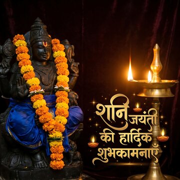  Hindi Shani Jayanti Greeting Poster