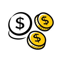 Fototapeta premium dollar sign icon set