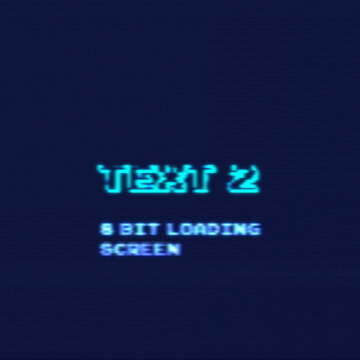 Square 8-Bit Loading Screen Text Intro for Social Media Feed