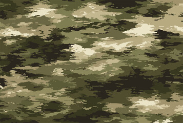 vector army and military camouflage texture pattern background. © amir
