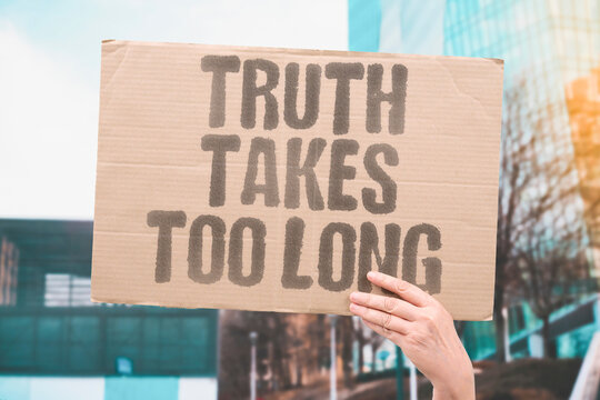 "Truth Takes Too Long" Fact-checking processes lag behind viral misinformation cycles. TRUTH. FACTCHECK. LAG. VIRAL. CYCLE.