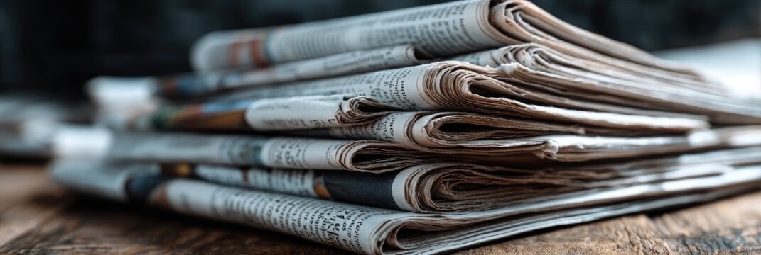 local news concept with print and digital newspaper
