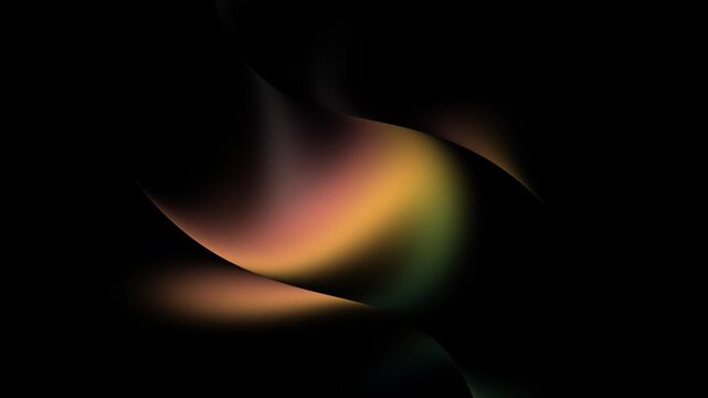 Gradient curve in 4K resolution a combination of warm and cold shades in the dark