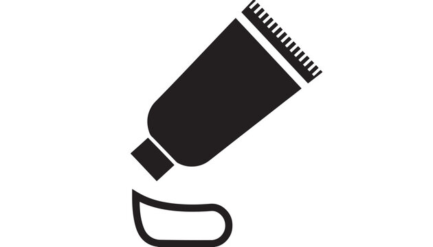 Marker black with ruler edge and white background featuring drawing tool, art, design with sketch and illustration elements for stationery, office