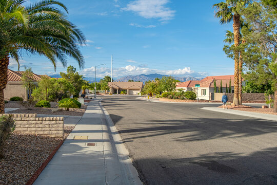 Neighborhood in Northern Summerlin Nevada state.