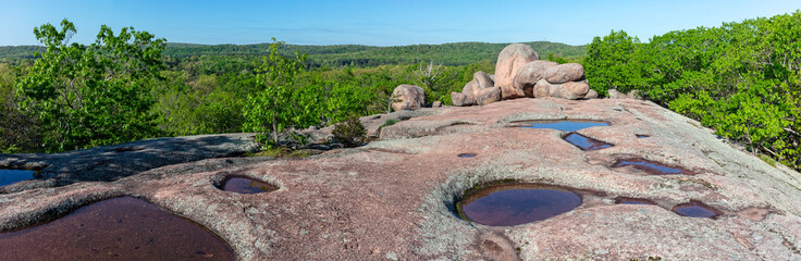 Panoramic view of Elephant Rocks State Park in Belleview, Missouri © Patrick Rolands