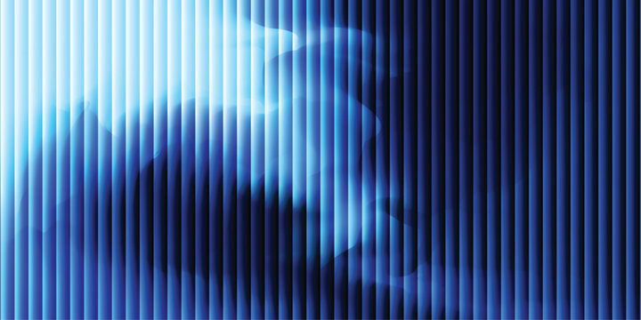 Blue fluid wave shape gradient abstract background with vertical lines modern digital graphic web presentation template