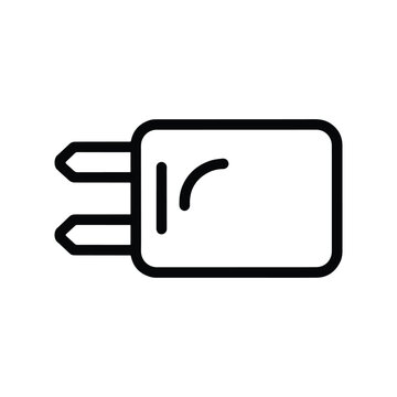 Car fuse outline icon electrical protection component vector design