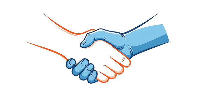 Blue and orange wireframe-style of a paper airplane with a chain and hook