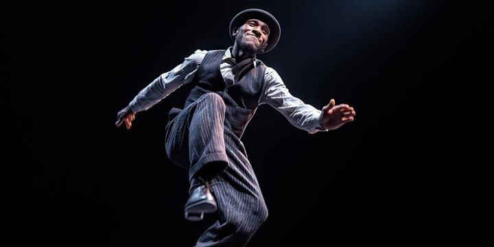 tap dancer is tap dancing - movement and rhythm on display as tap dancing man tap dances