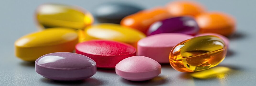 pills - medicinal drugs of various types scattered across the screen for healthcare and narcotics usage