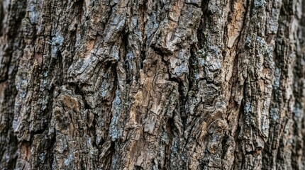 Fototapeta premium Close-up of Tree Bark Texture Showing Natural Pattern and Details