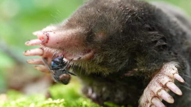 Mole with a fly