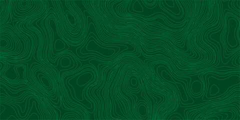 A seamless abstract green background featuring a vintage floral damask pattern with wavy lines and ornate swirls for a decorative textile wallpaper design © Lily