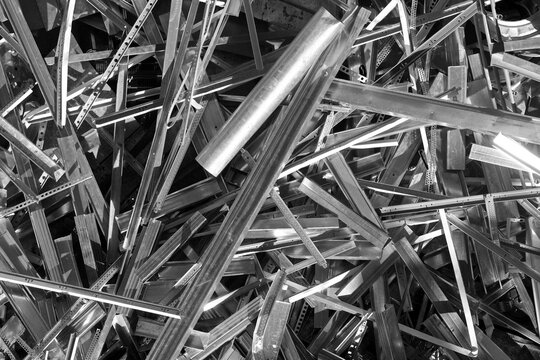 Industrial Metal Scraps Abstract