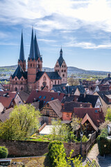 Obraz premium Blick über Gelnhausen, Hessen, Deutschland 