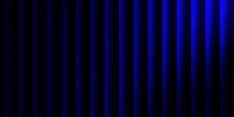 Vertical lines of deep blue cast an abstract visual display that embodies elegance, depth, and the striking contrast.  © NOT BAD