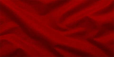 elegant blood-red silk fabric cascades and folds in an artistic display, showcasing the beauty and texture of the luxurious material. © ITS OK