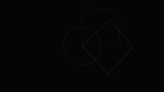 Abstract geometric motion animation geometry