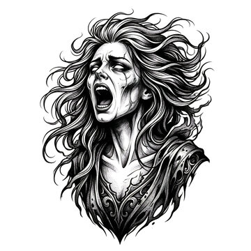 Film Noir Banshee Dark Aesthetic Design