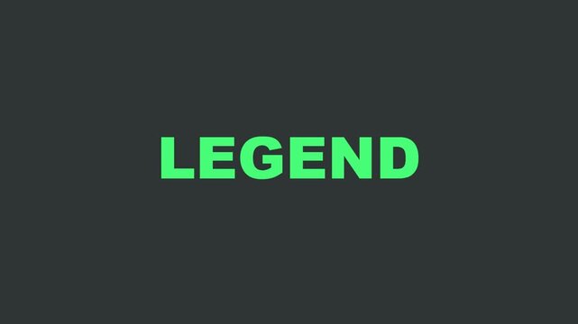 Animated legend text motion animation