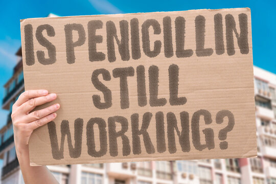 "Is Penicillin Still Working?" Decades of misuse have degraded foundational antibiotic effectiveness. PENICILLIN. MISUSE. DEGRADE. ANTIBIOTIC. DECADE.