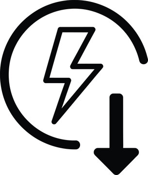 Power save icon Vector