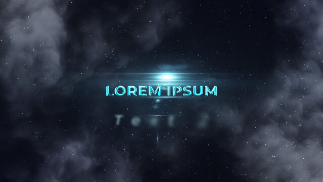 Cinematic Animated Text in Clouds with Atmospheric Sky Reveal