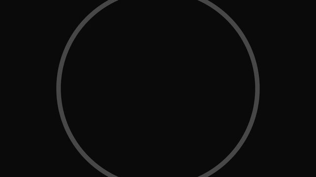 Loading spinner animation on black animation