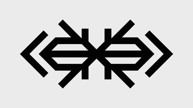 Continuous opposite arrows icon &ndash; Great for directional tension, binary choices, or symmetrical design concepts.