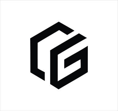 cg real estate home gc g c letter logo design. Minimal monogram emblem, classic style  Alphabet vector logo design. Premium Business logo, White background