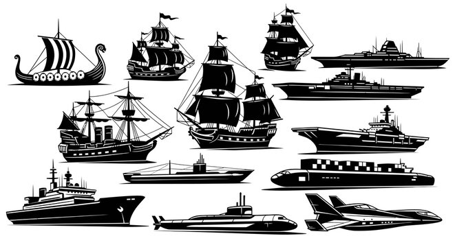 Evolution of Maritime Vessels and Naval Ship Collection
