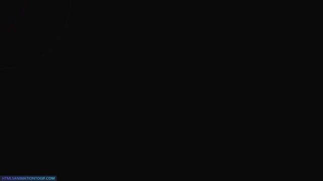 Minimalist abstract neon circles animation