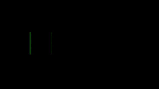Minimalist green vertical lines animation