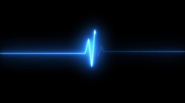 glowing neon heart pulse. Heart beat. Healthcare vector medical background with heart cardiogram. Cardiology concept with pulse rate diagram.EKG heart rate monitor. Heartbeat pulse.4k