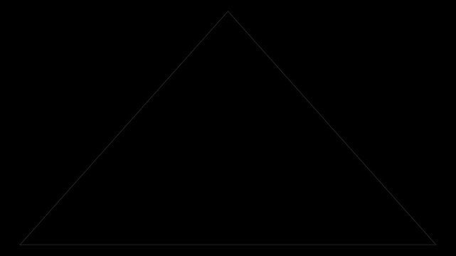 Minimalist triangle shape pulsing animation