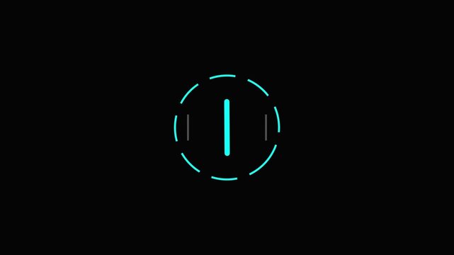 Neon circular loading hud animation progress