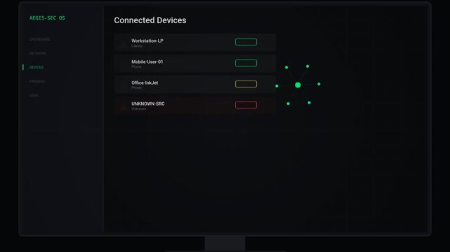 Network Security Interface Threat Detection and Device Blocked