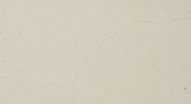 Industrial Light Beige Concrete Wall Texture with a Subtle Diagonal Crack and Weathered Pitted Surface for Architectural Design and Modern Background Projects