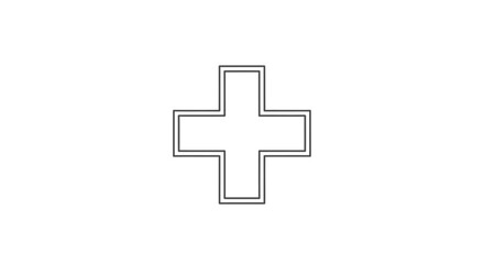 Obraz premium Plus Sign Symbol Icon Graphic.