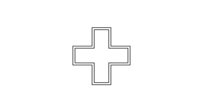 Plus Sign Symbol Icon Graphic.