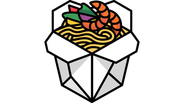 Colorful candy box with assorted sweets and treats on top Vector