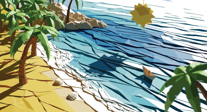 Minimalist black monoline tropical travel and vacation icon set.