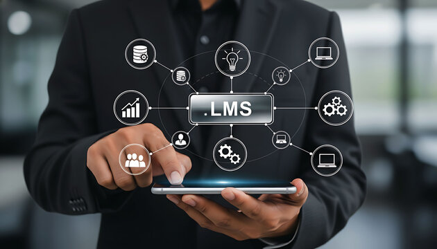 LMS learning management system digital education platform online training concept