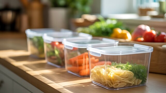 PrepNaturals Food Storage Container Set for Meal Prep and Kitchen Organization